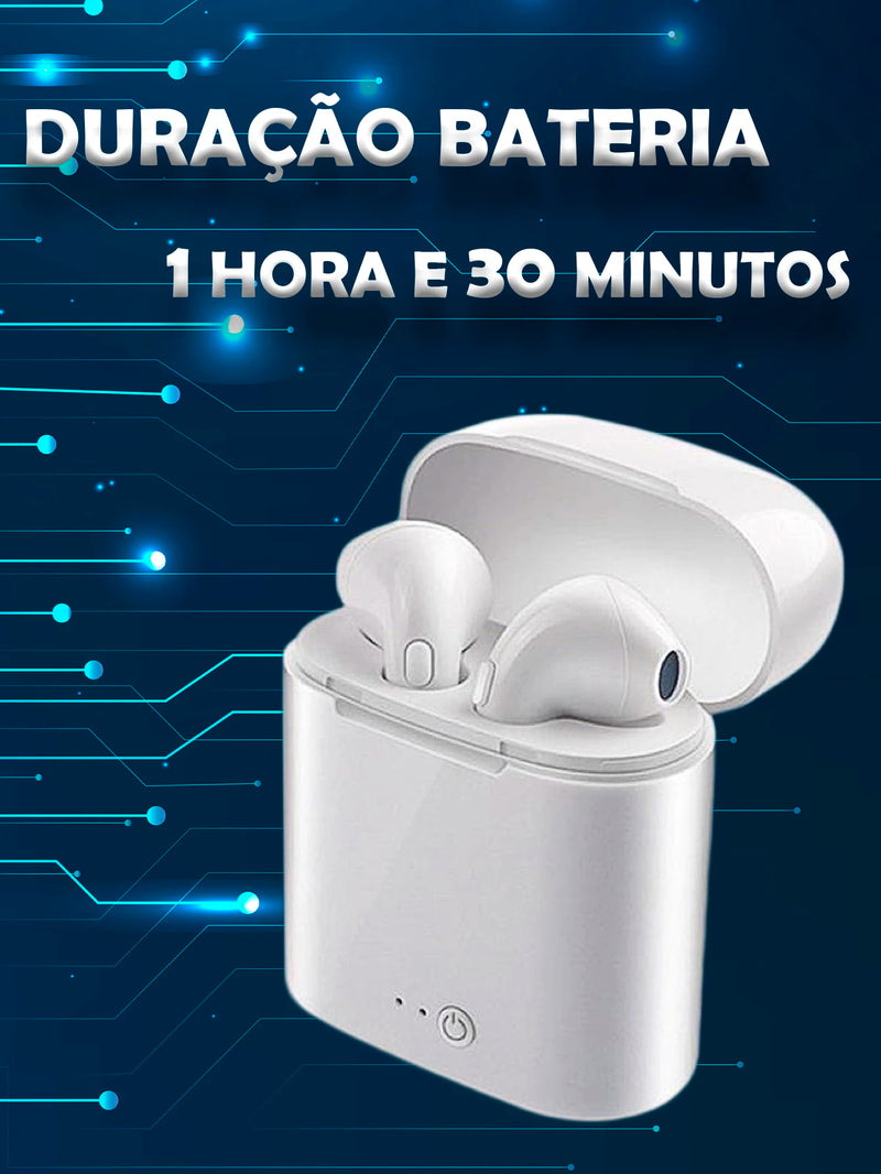 Fones de Ouvido Sem Fio i7s TWS Bluetooth: Som Imersivo e Liberdade Total